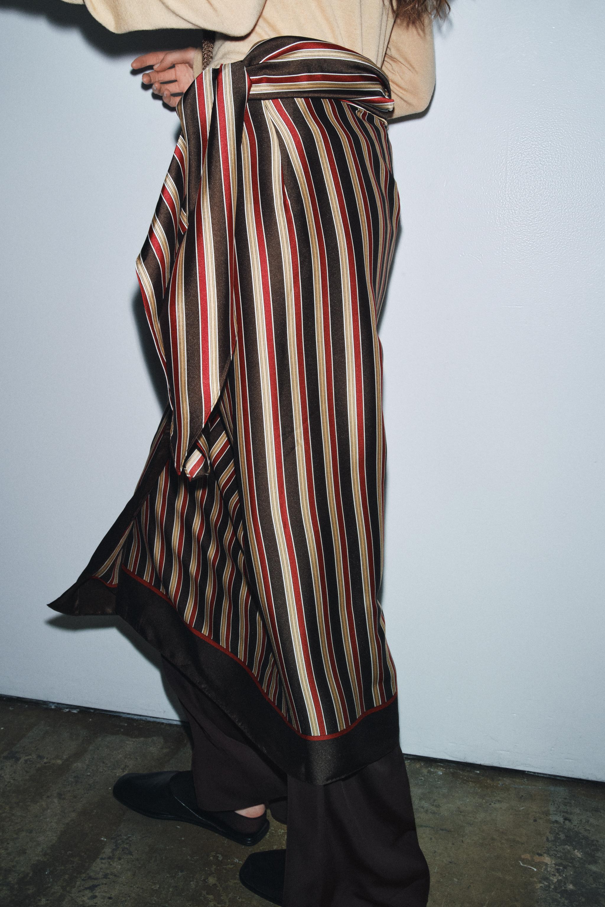 STRIPED PAREO SKIRT ZW COLLECTION